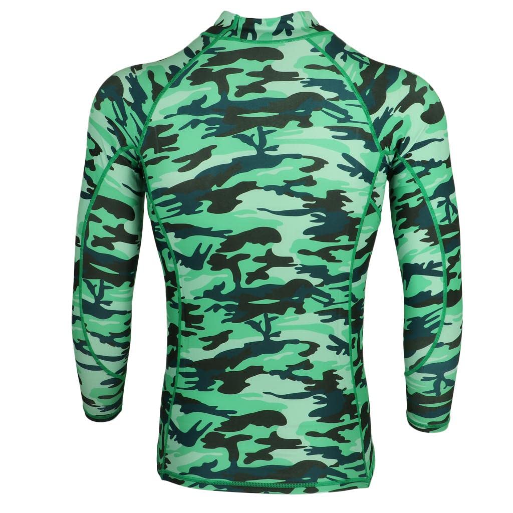Adult Long Sleeve Surfing Swimming Beach Wetsuit Top Rash Guard Shirt XXL-image-44