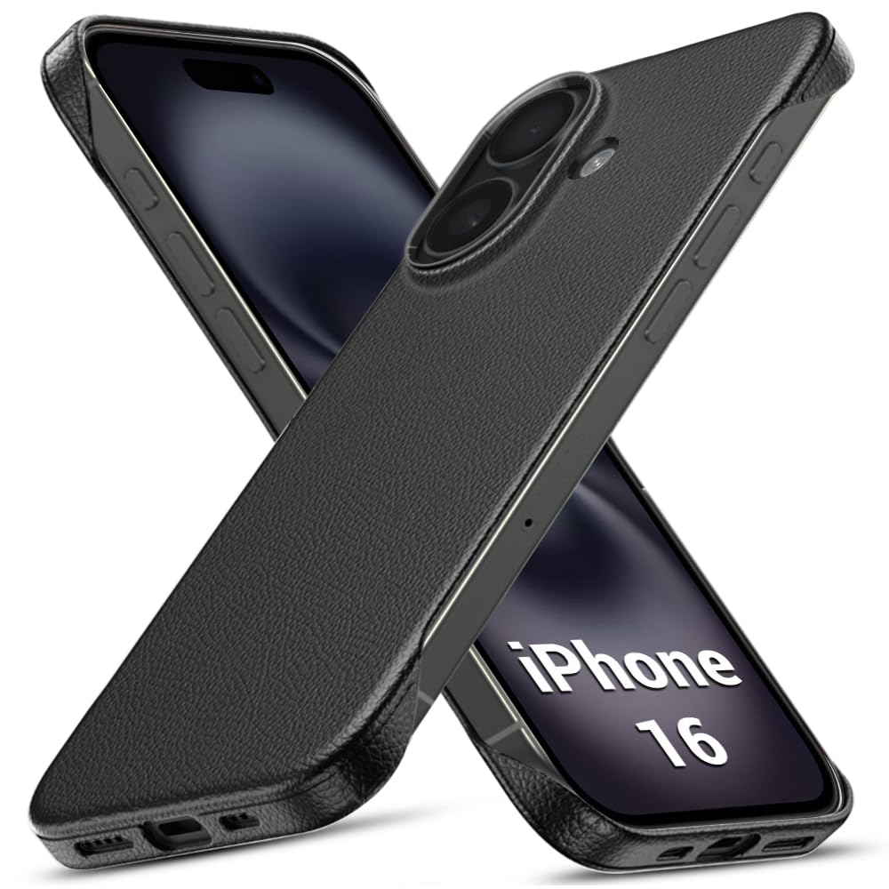 TheGiftKart Hybrid Ultimate Slim Back Case Cover for iPhone 17 Pro | Lightweight Profile | Hard Back Case Cover for iPhone 17 Pro (PC & TPU, Metal Camera Ring, Leather Texture Finish, Grey) — Amazon image 21