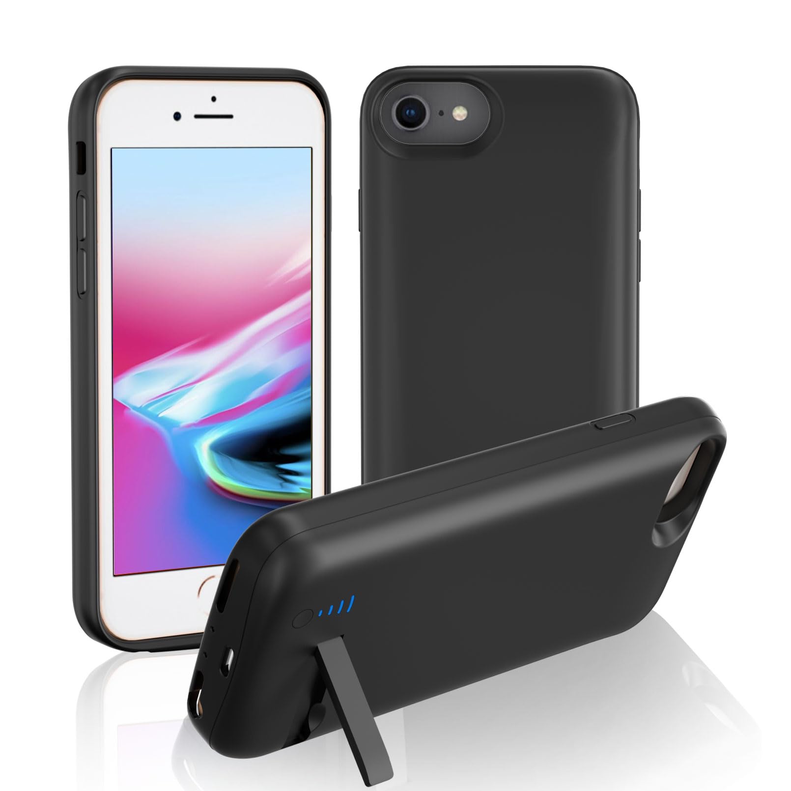Coque batterie pour iPhone 8/7/6S/6/SE 2020 (4,7", 8500 mAh), fine et rechargeable, étui de protection portable avec batterie pour iPhone SE 2020/7/6S/6/8