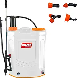 Pulverizador 20l Costal Bateria Elétrico e Manual GPM2000 Intech Machine, Laranja