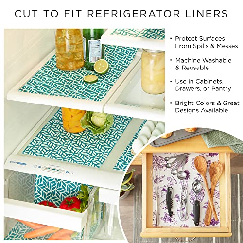 DII Fridge Liner Collection Non-Adhesive, Cut to Fit, 12x24, Stone Abstract Leaf, 6 Piece - image 8