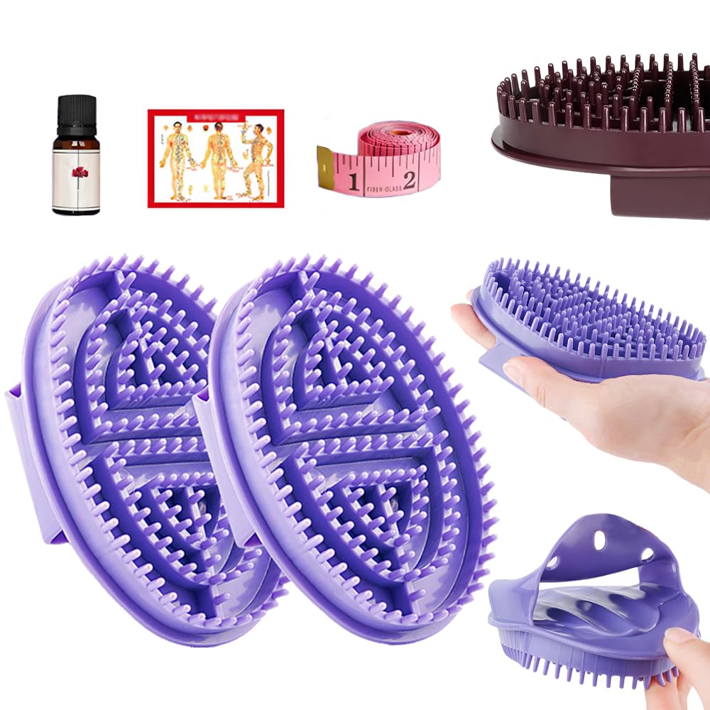 Upgrade Meridian Brush Massage Body, 2025 New Full Body Relaxation Handheld Massage Comb Meridian Brush, Portable Beauty Salon Professional Custom