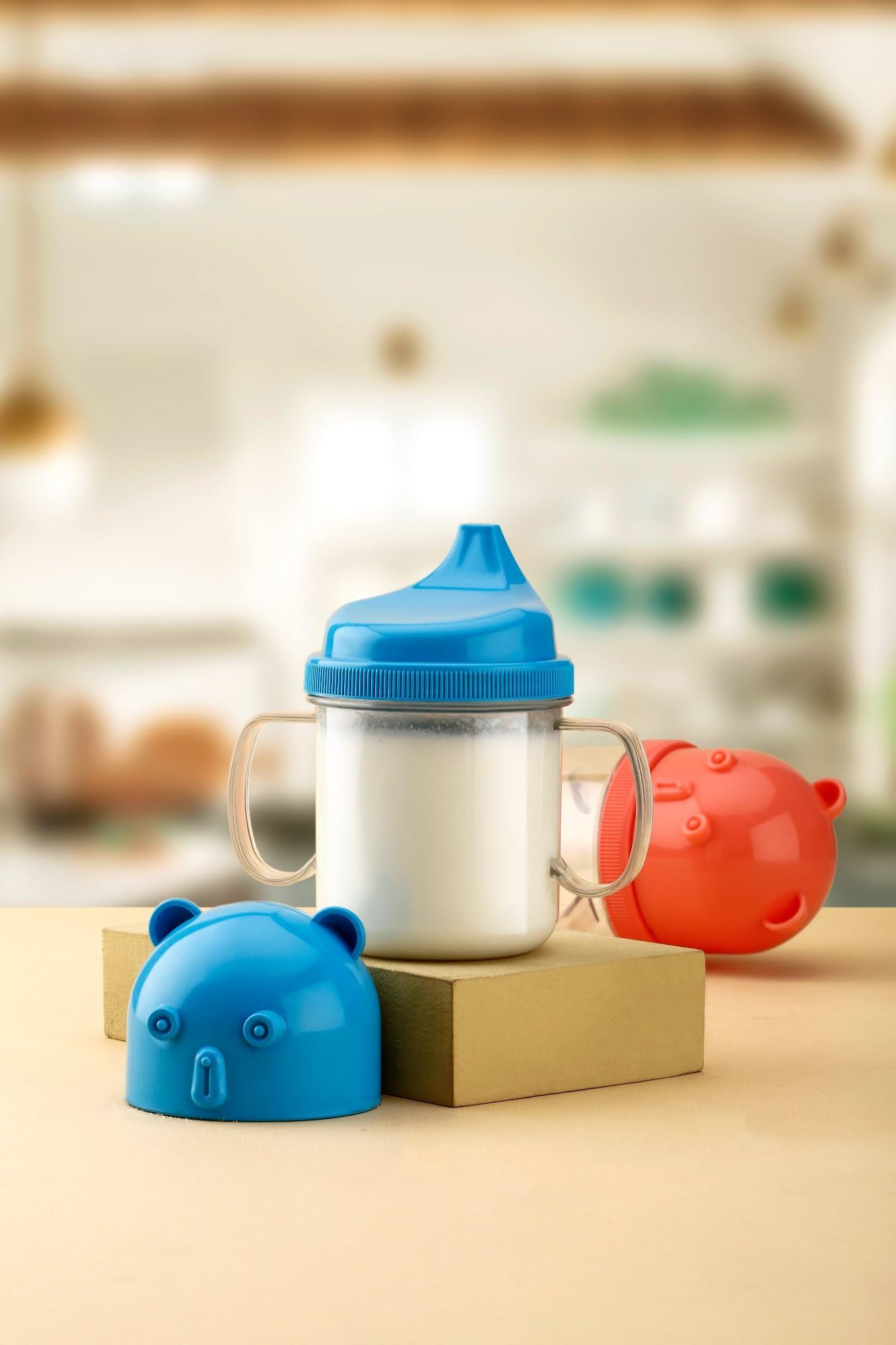 Dimazofly Baby Sip - Mug, Leakproof Mug for Babies, Kids, Nursing, Milk, Dishwasher Safe Bottle, BPA Free (300 Ml/Multicolor) (Pack of 1)-picture-39
