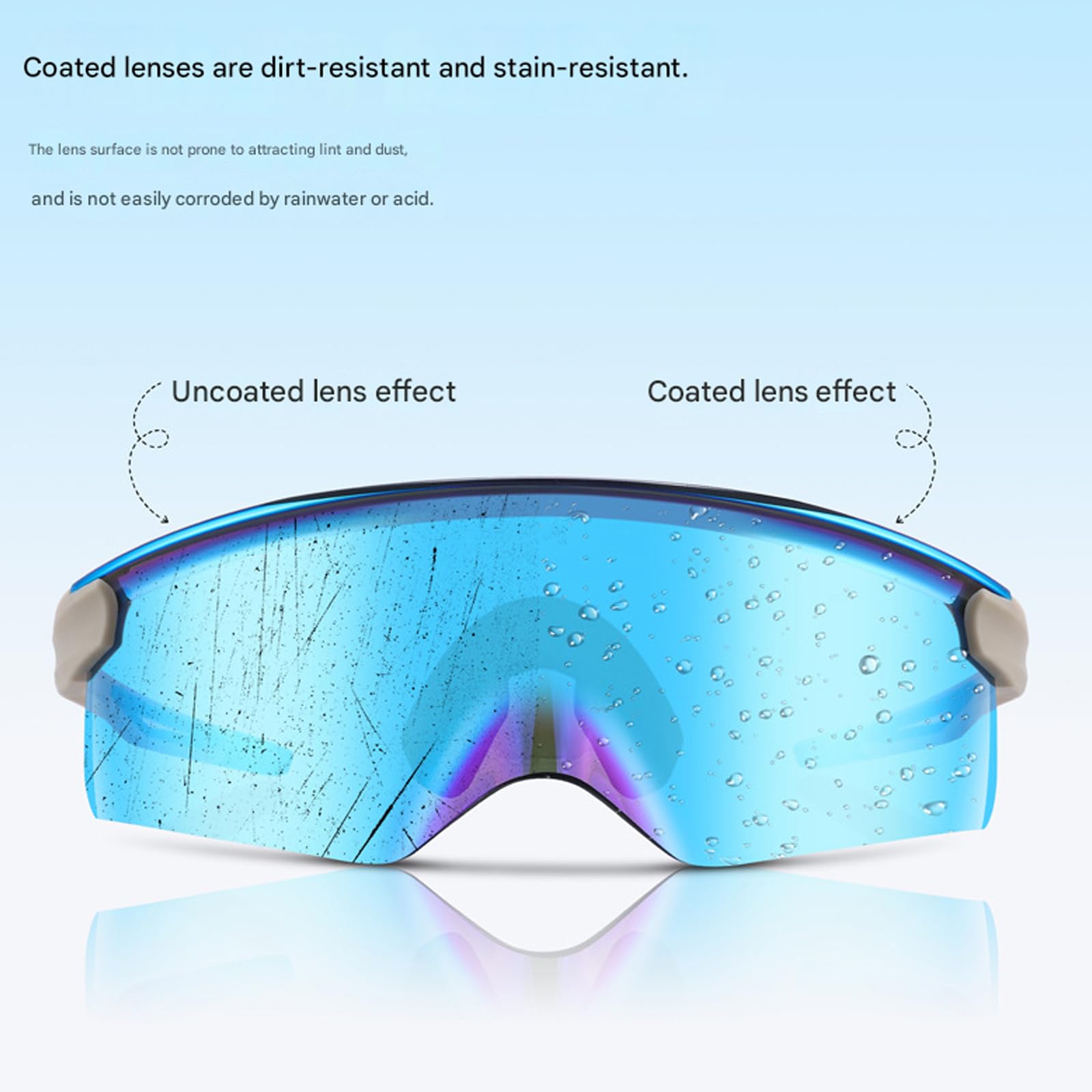 Gafas de equitación para motocicleta con protección UV400 resistente al viento y lente fuerte para ciclismo al aire libre