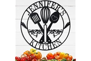 Personalized Metal Name Signs for Kitchen: Create a Unique Focal Point