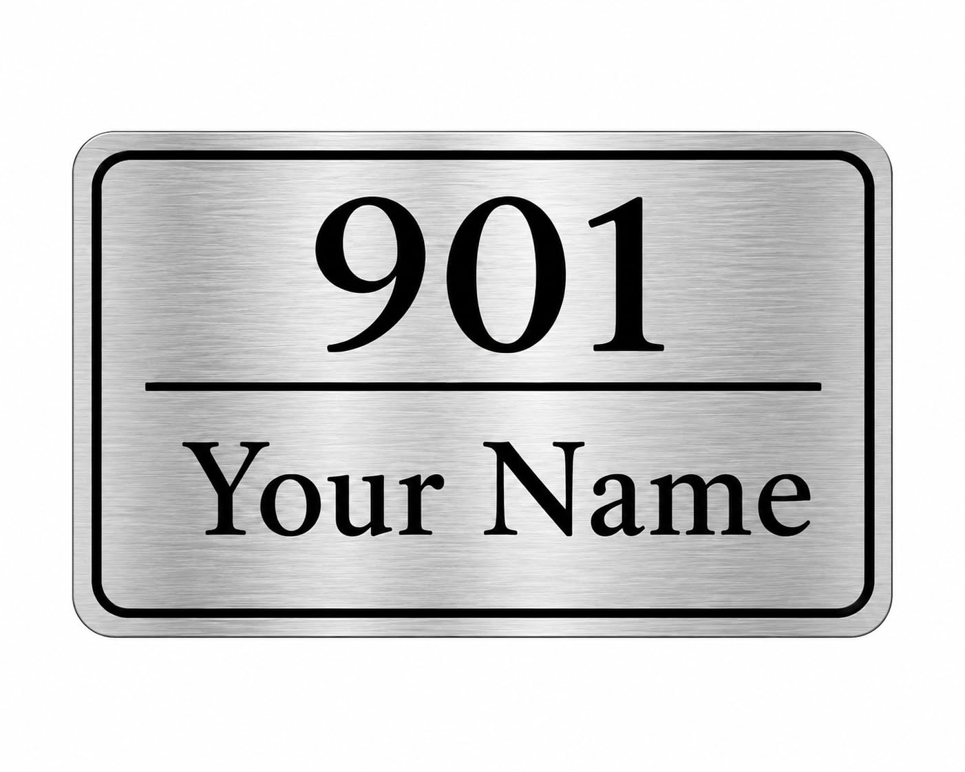 Customized Acrylic Name Plate | Personalized House Number Sign for Home & Office | Premium Golden Brushed Finish | Modern, Weatherproof(Self-Adhesive) | Flat/Apartment/Hotel Door Sign (7 x 4.5 Inches)(Golden) — Amazon image 10