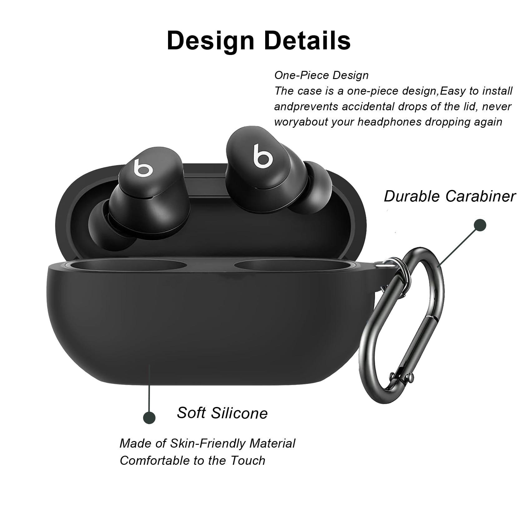 Amazon.co.jp: AGAOSH for Beats Solo Buds ケースカバー キーチェーン