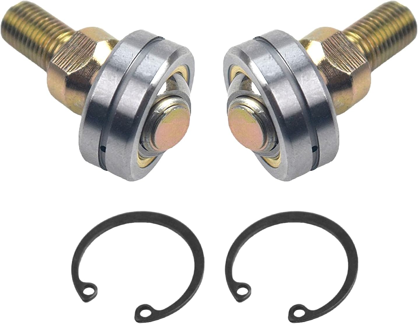 2Pcs M10 26mm Ball Joint Knuckle fit for Coleman KT196 196cc & Hisun 200cc HS200 Go-Kart