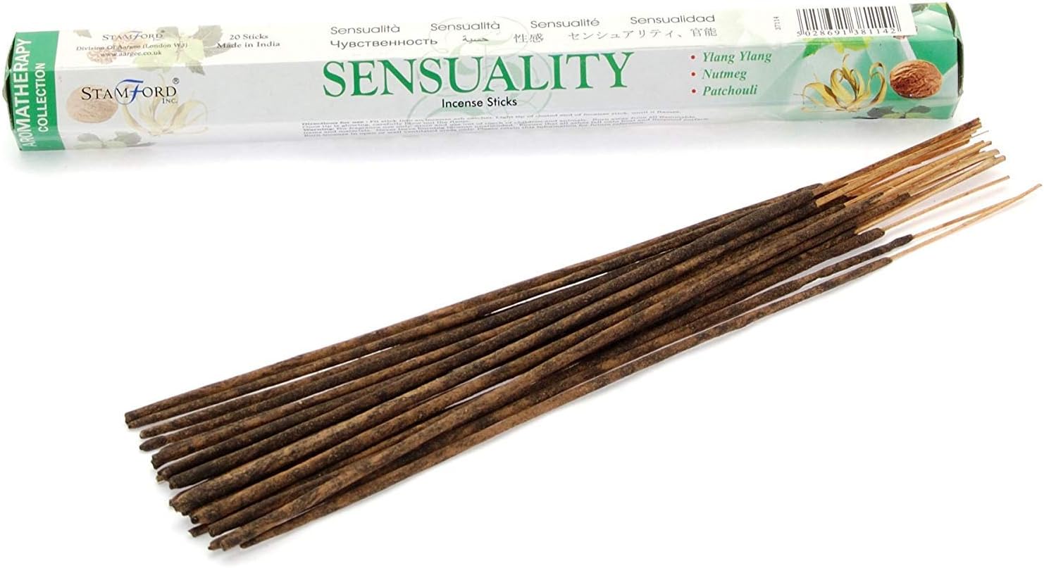 STAMFORD INC. 37114 Sensuality Incense Sticks, 20 Sticks x 6 Packs