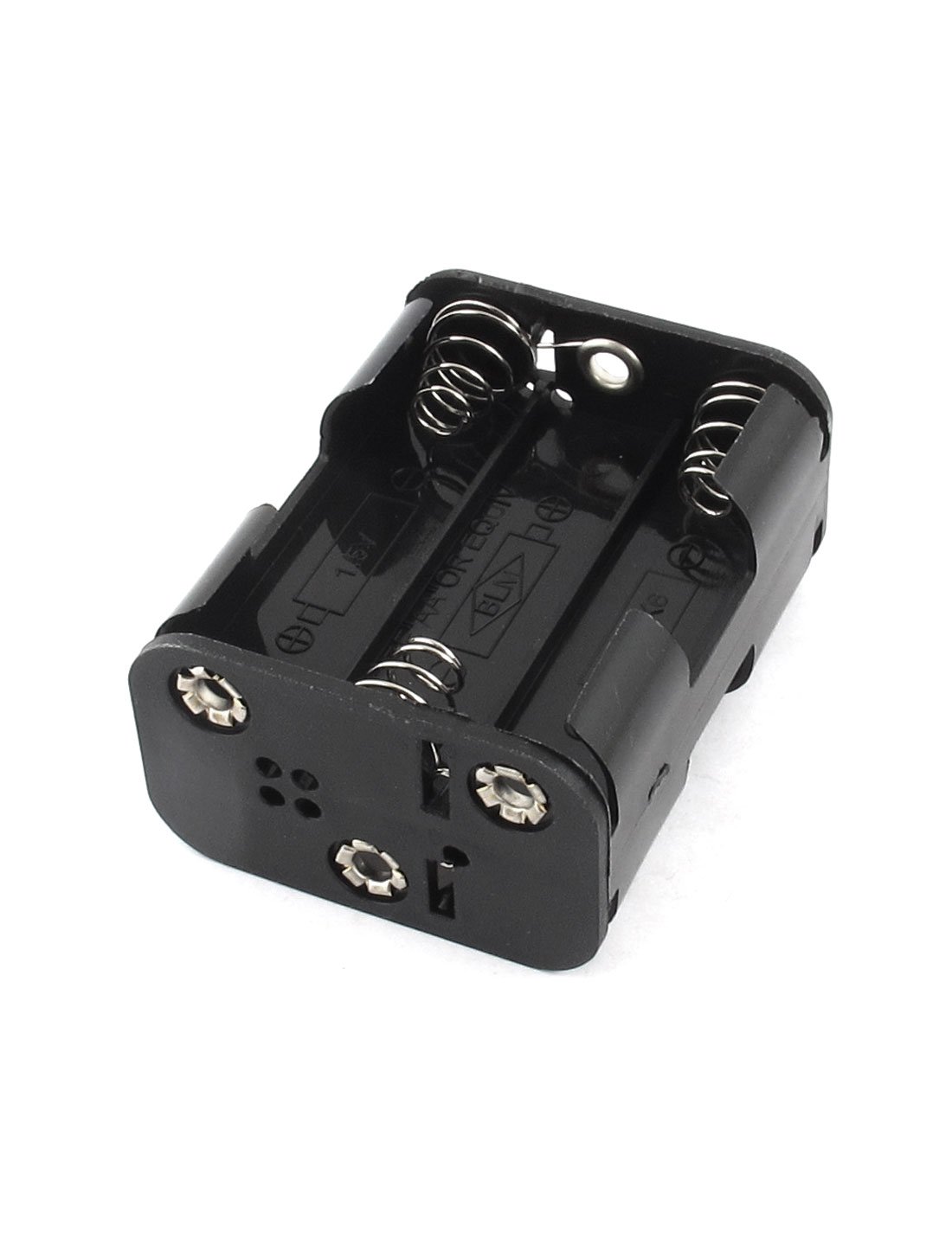 Sourcingmap, custodia per batteria 2 slot x 3,7 V, 2 cavi per 2 batterie 18650, 5 pezzi