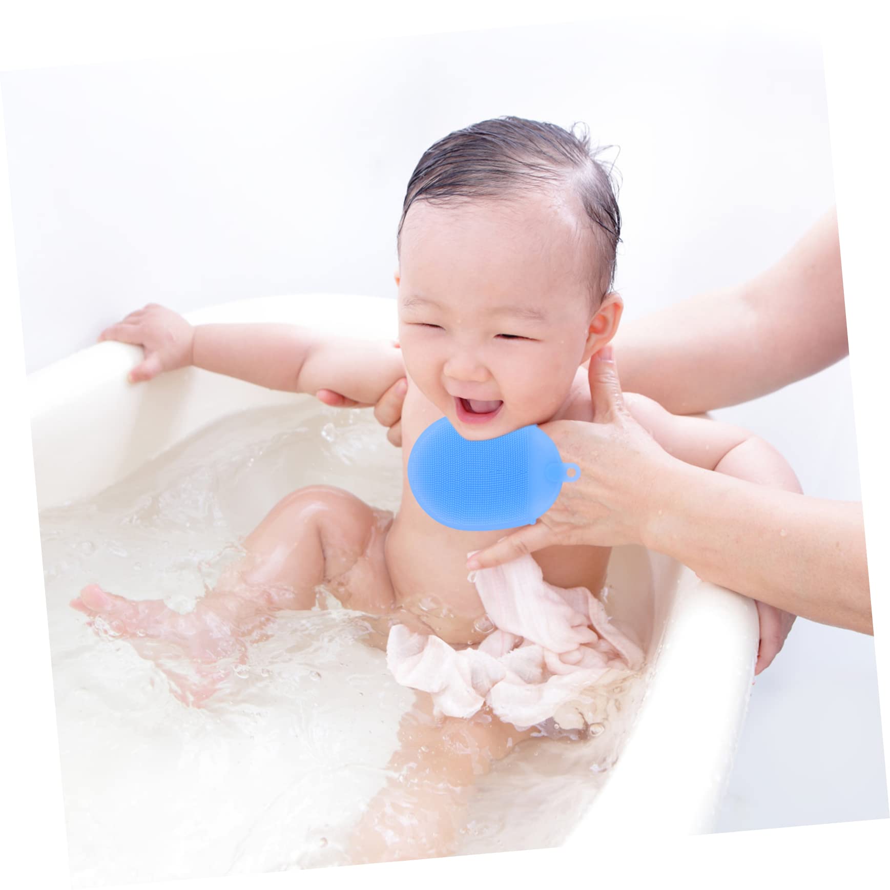 Angoily 2piezas Cepillo de Baño de Silicona Depurador Corporal para Exfoliar y Masajear Cepillo de Limpieza para Lavar el Cabello la Ducha
