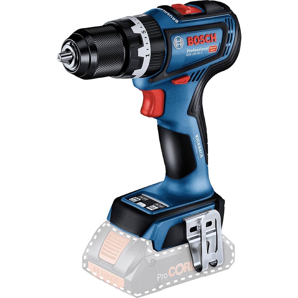 Bosch Professional 18V Schlagbohrmaschine GSB 18V-90 C (inkl. L-BOXX, ohne Akku/Ladegerät)
