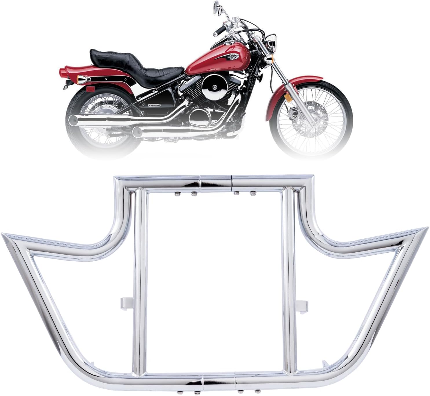 Crash Bar Engine Guard Highway Bar for Kawasaki VN800 VN 800 Vulan Classic 1995-2006 (Chrome)