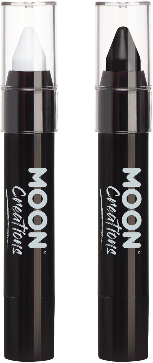 Face Paint Stick / Body Crayon Monochrome Set makeup for the Face & Body by Moon Creations - 0.12oz
