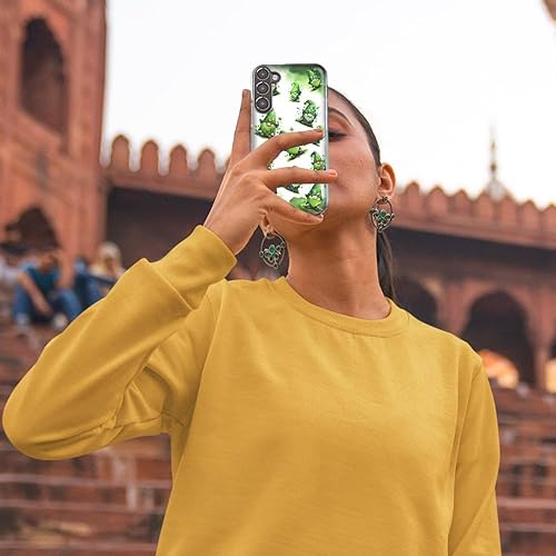 Miniatura 5 de Mundaze - Case for Samsung Galaxy A32 Slim Hybrid Shockproof Hard Shell Soft TPU Heavy Duty Protective Phone Cover - Gnomes Shamrock Lucky Green