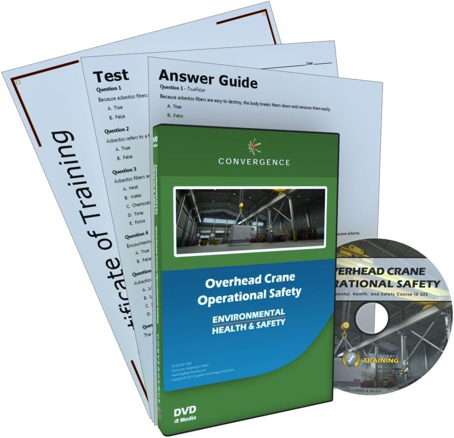 Convergence C-423 Overhead Crane Operational Safety Training Program DVD, 16 minutes Time