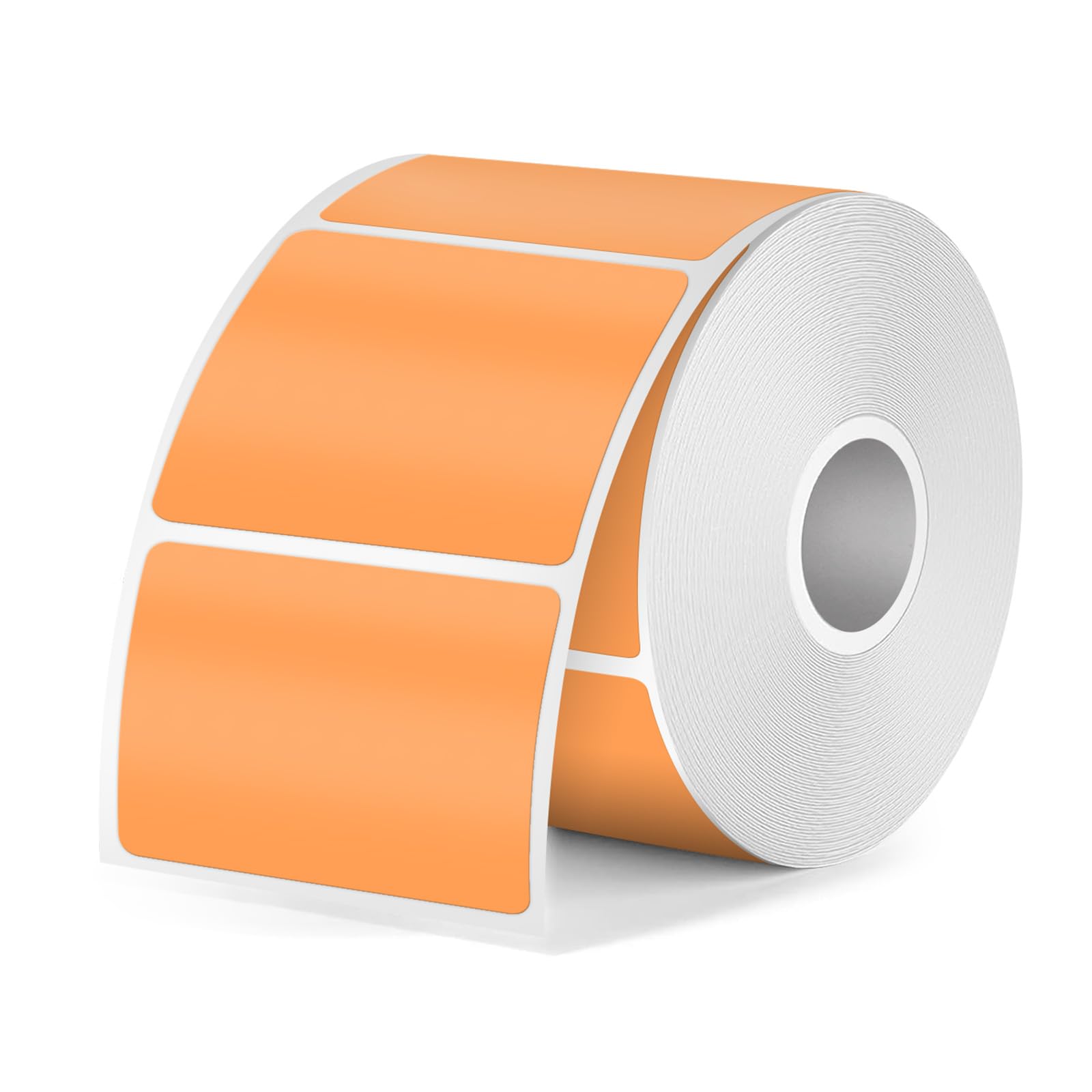 FINDAT Orange Rectangular Thermal Labels 40 x 30 mm Vinyl Waterproof Stickers Removable Self-Adhesive Decals Compatible with M110 M220 300 PCS