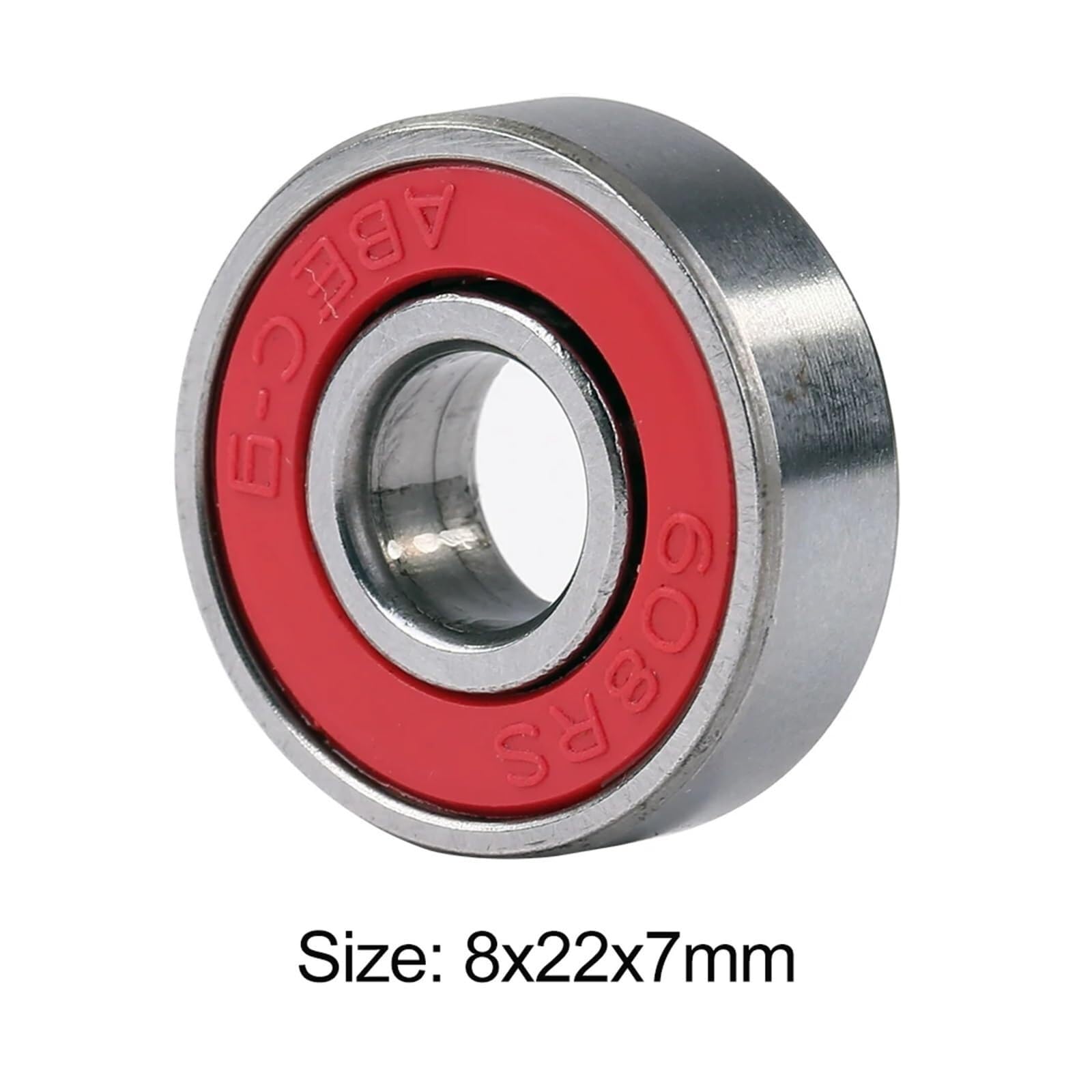 10 Stück Inline-Skate-Lager, tiefe Rillenkugel, 608RS, ABEC-9-Kugellager, Kohlenstoffstahl, Longboard-Lager for Skateboards (grün) - Dichtungssatz-Sortiment(Green)