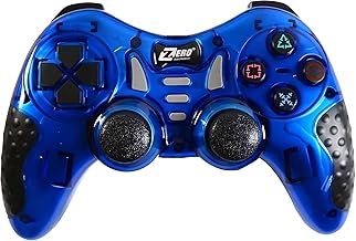 ZERO ZR-7501 Multi-System Wireless Controller with 2.4GHz Technology, Up to 14m Connectivity Range – Up to 10 Hours Playtime (Blue)