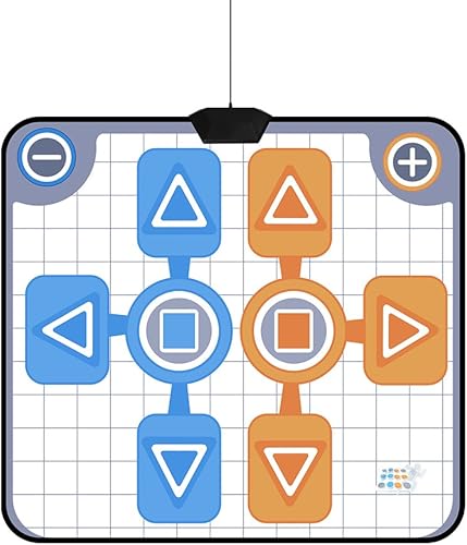 Zunate Tapete de baile para doble persona almohadillas de baile antideslizantes para juego de consola Wii tapete de baile de repuesto para Wii Plug