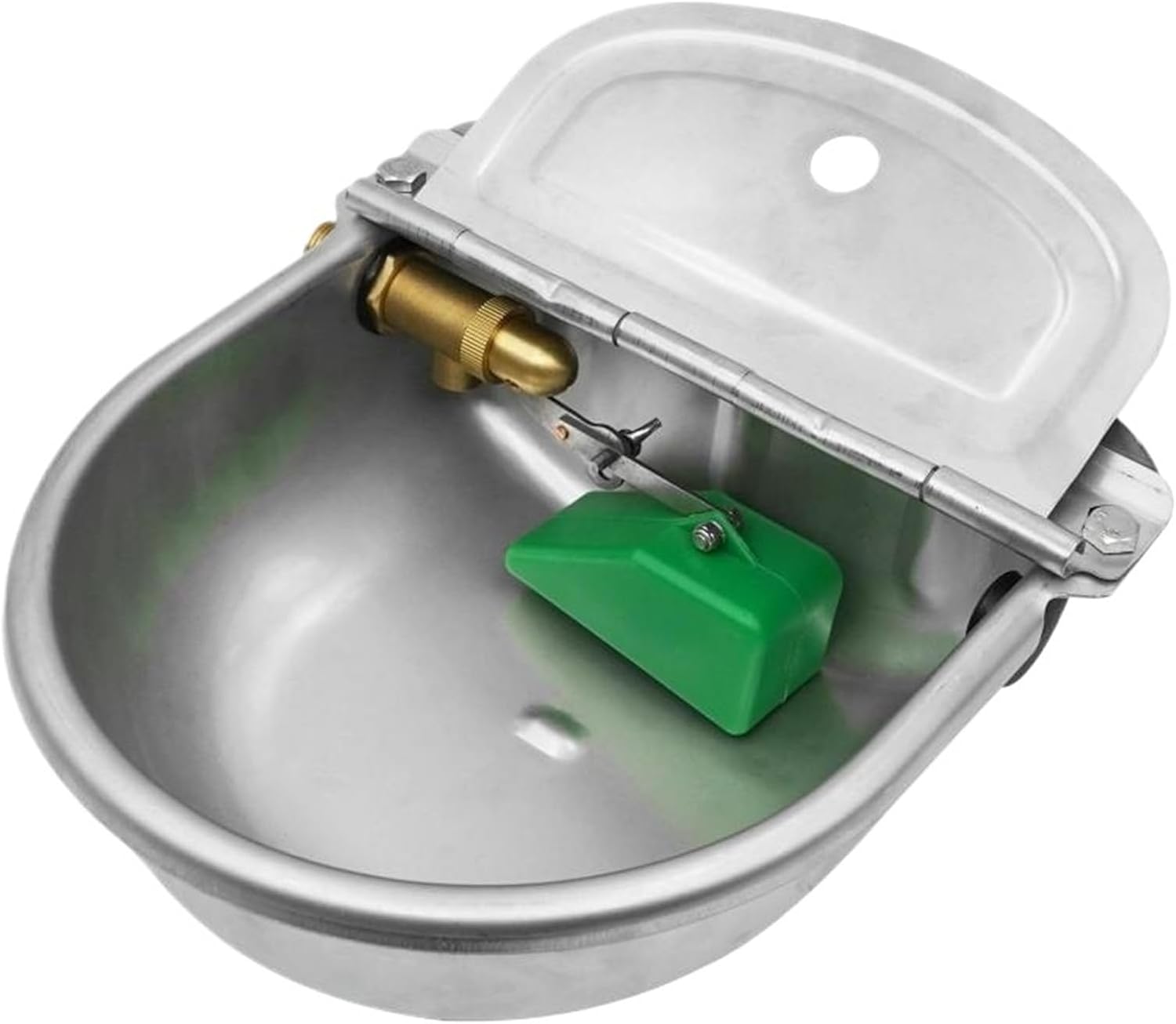 Automatic Brass Float Valve 1/2 Inch Ball Fill Adjustable for Livestock Waterer Water Tank