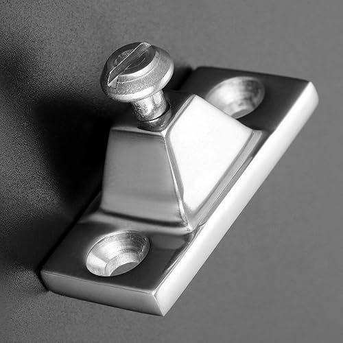 Miniatura 3 de Par de bisagras de acero inoxidable 316 de grado marino, base en forma de pirámide para tapas de Bimini, tornillos, accesorios de hardware, kayak,