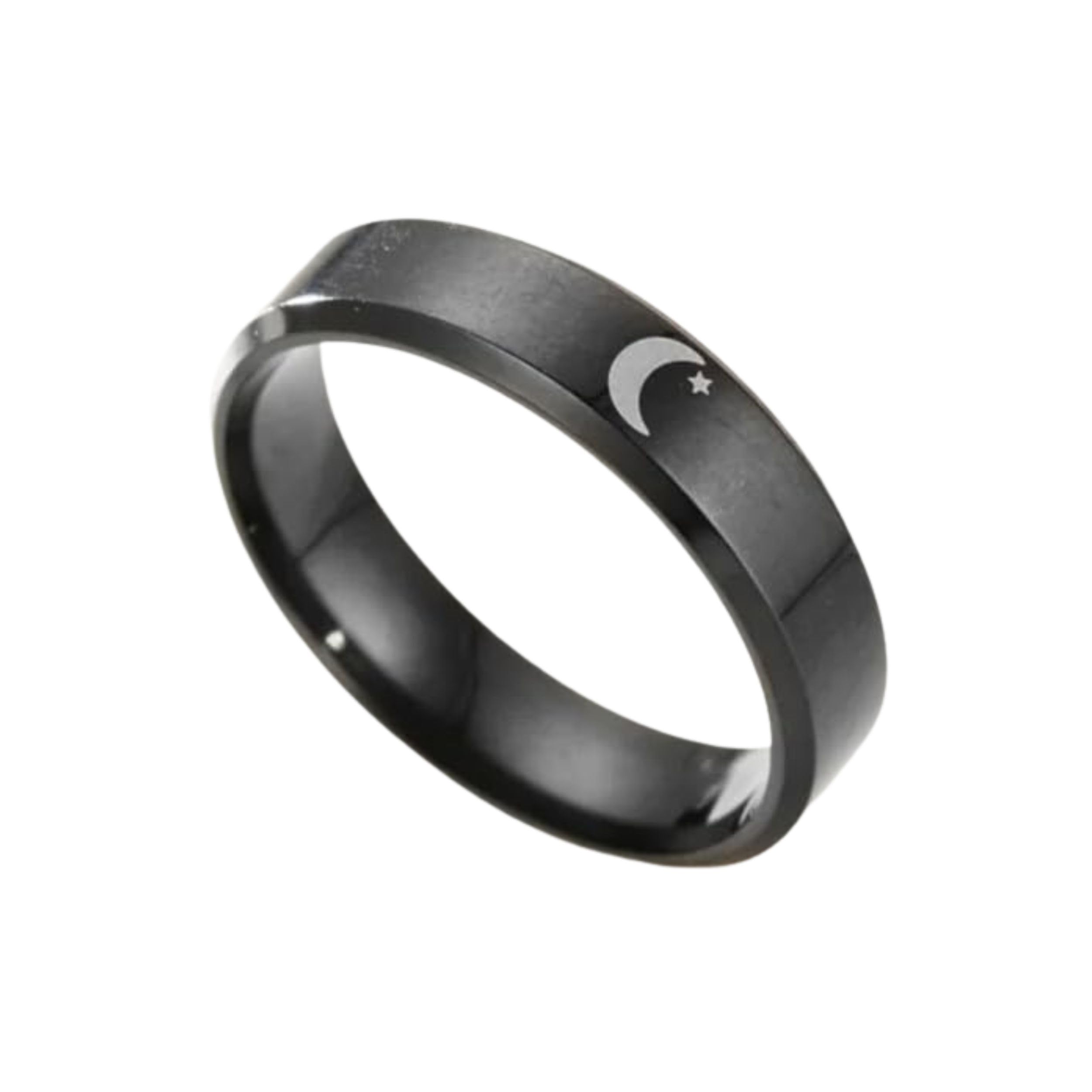salty alpha Anti Tarnish Moon Signet Stainless Steel Finger Ring for Men | Stylish Durable Jewellery Accessories | Rings for Man | Minimal Jewelry | Birthday Gift for Boys (Size - 11) | Gift for Diwali, Christmas, Marriage, Birthday-picture-21