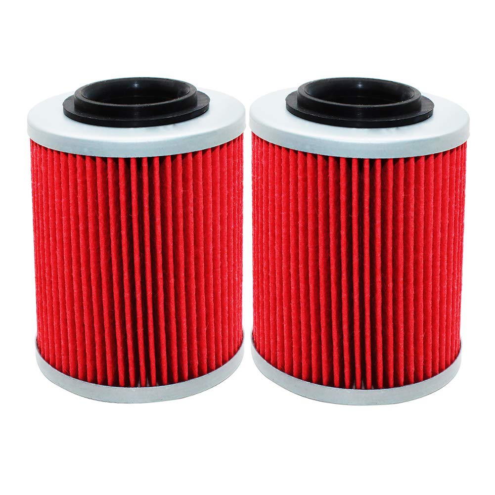2 Pack Yerbay Compatible Oil Filter for Can-am Commander Bombardier Outlander Max 330 400 650 800 500 1000 DS650 DS650X BAJA