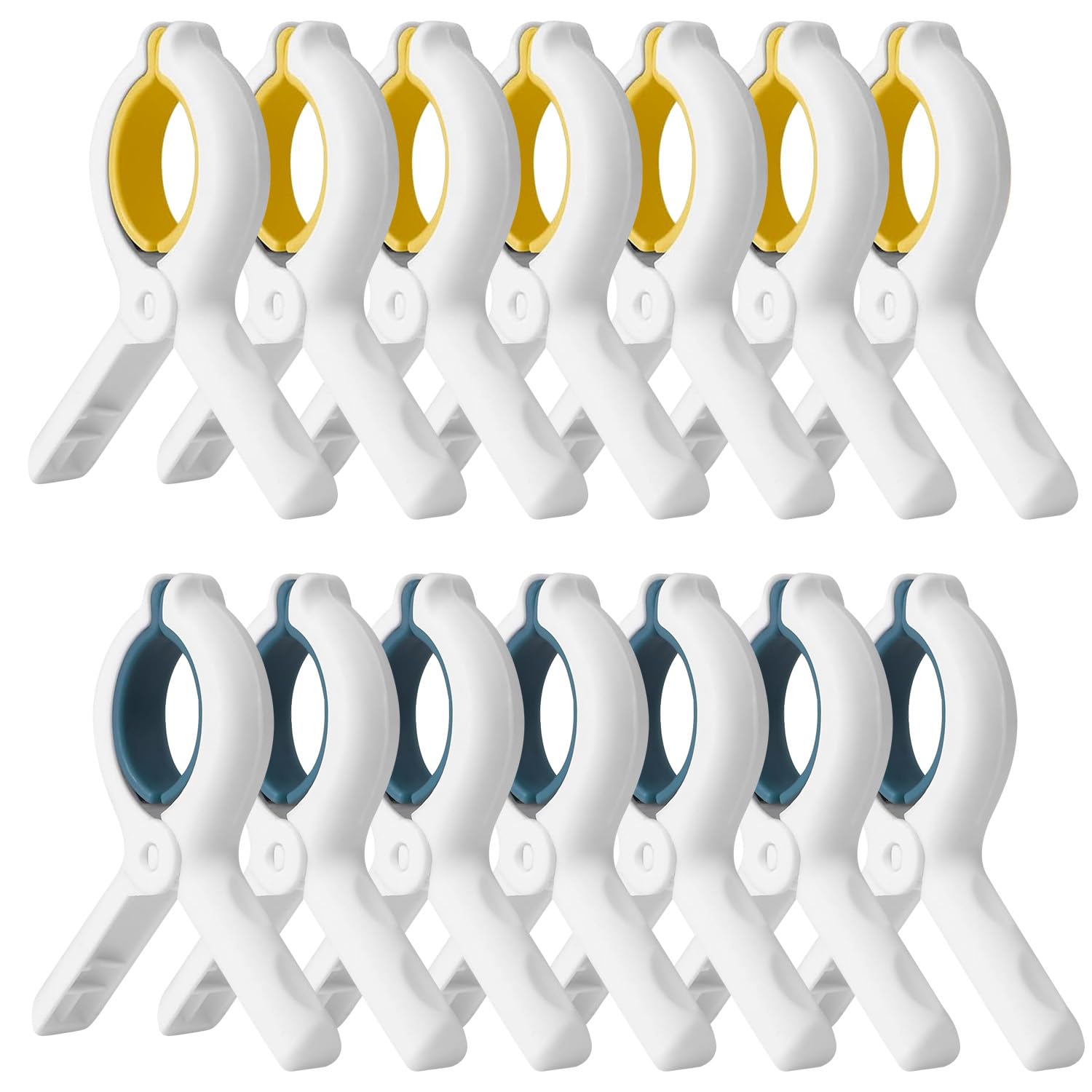 Extra Large Beach Towel Clips 12Pack Increase Size and Spring Force Protect Outdoor Swimming Pools and Beach Vacations from Towels Slipping Off The Lounge Chairs