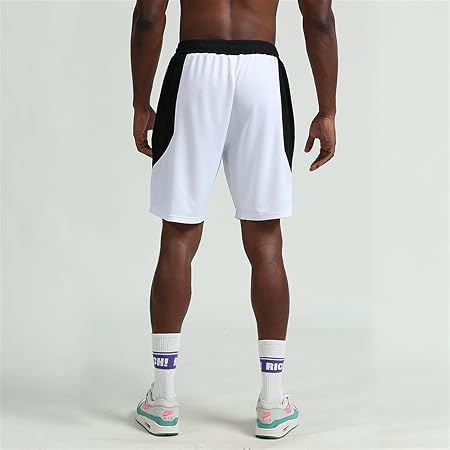 Pantaloncini Da Uomo Gym Uomo In Esecuzione Sport Fitness Mens Basket Basket  Jogging Quick Secco Pantaloni Corti Da Uomo (Color : 75 white, Size :  Medium) : Amazon.it: Abbigliamento