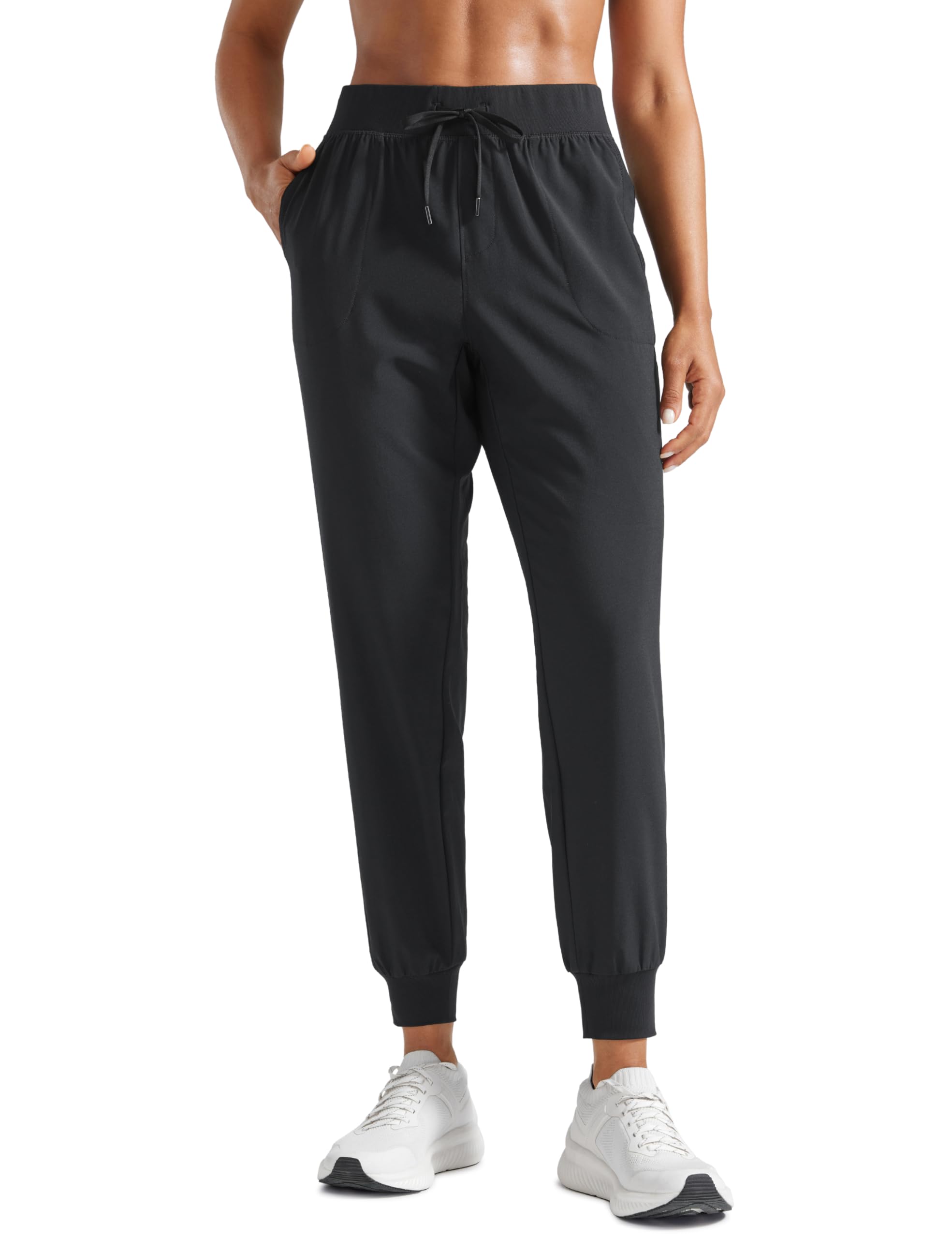 CRZ YOGA Women's Lightweight Joggers Pants with Pockets Drawstring Workout Running Pants with Elastic Waist