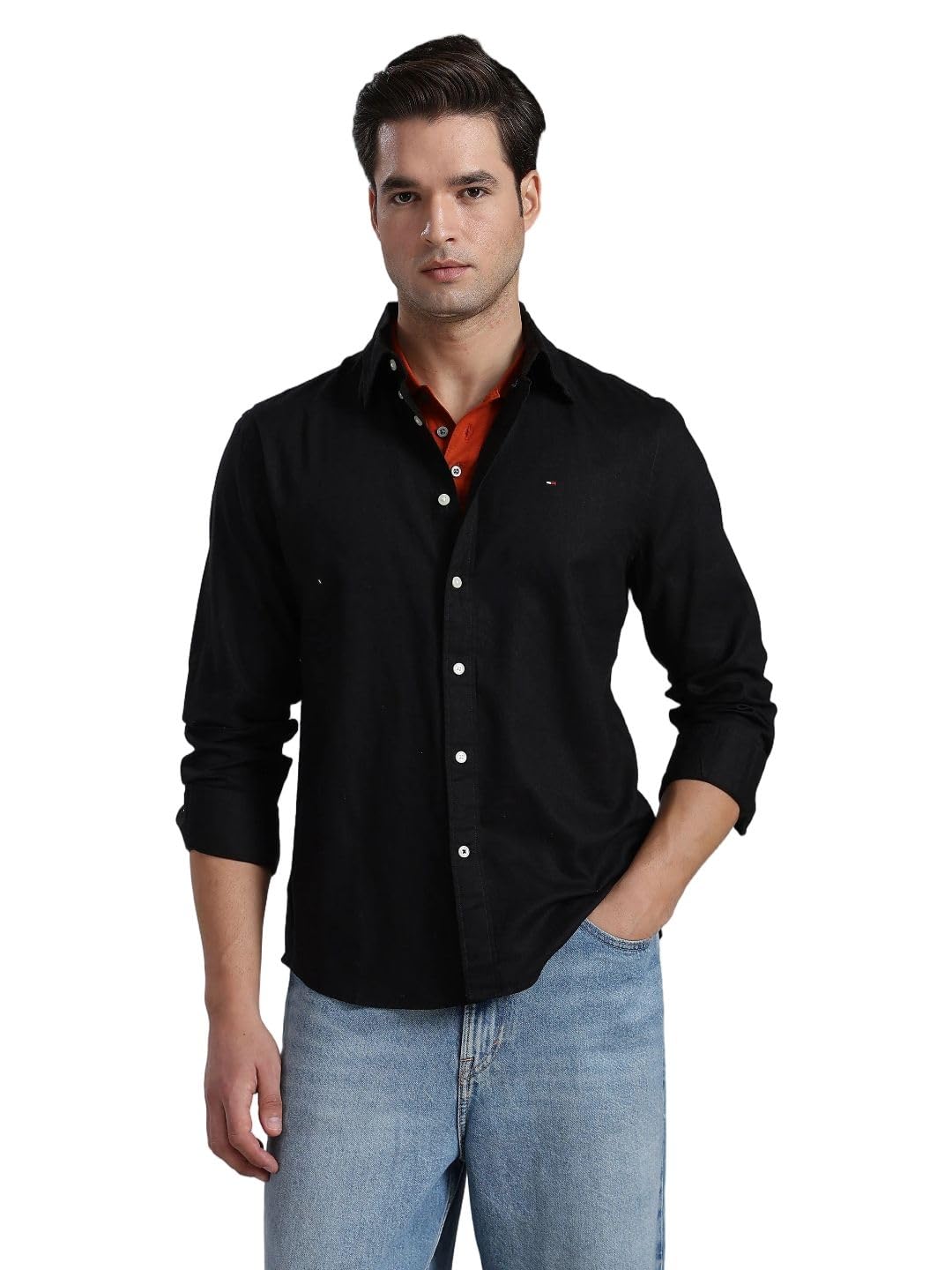 tommy hilfiger Solid Regular fit Cotton Shirt-picture-28