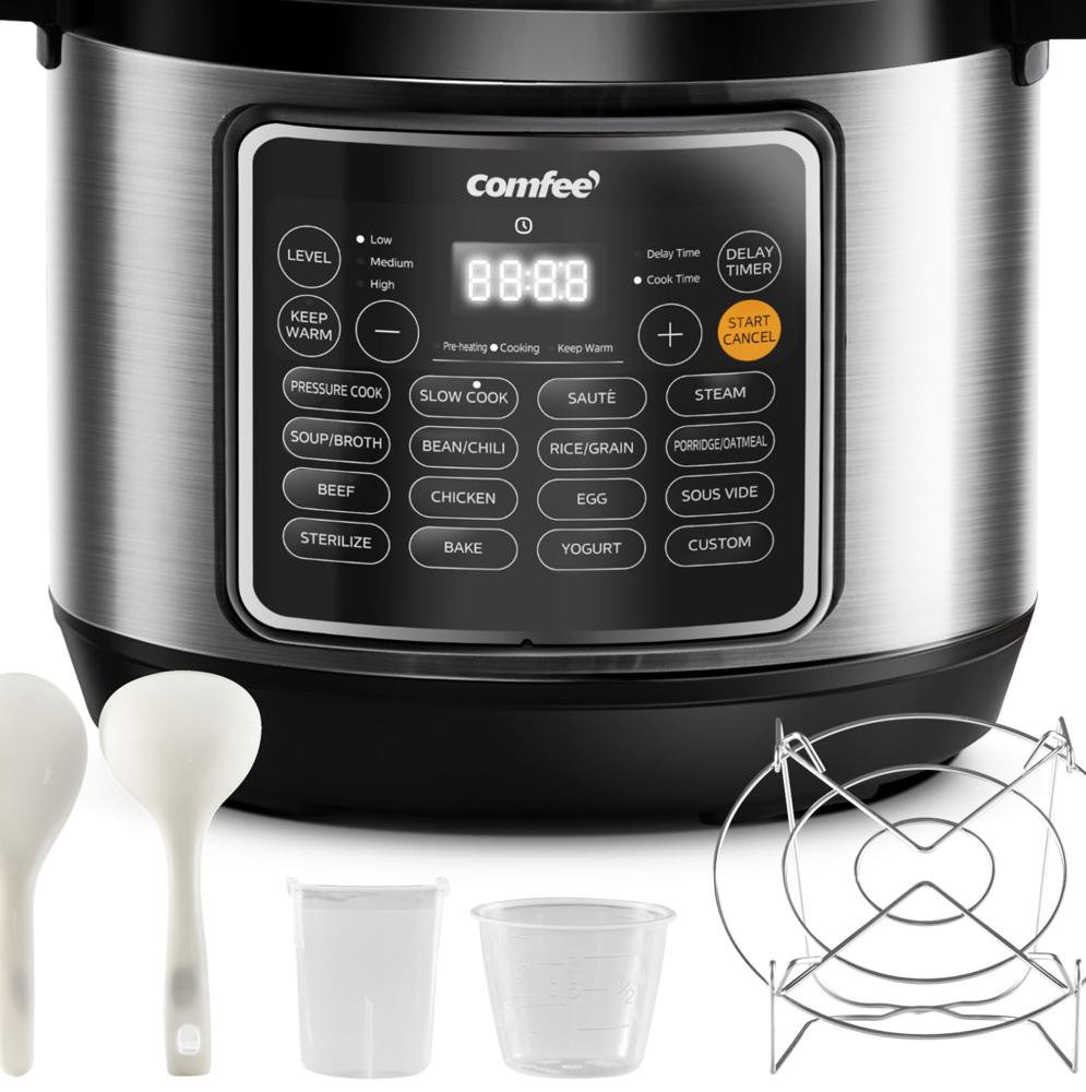 COMFEE’ 14-in-1 Electric Pressure Cooker 8Qt