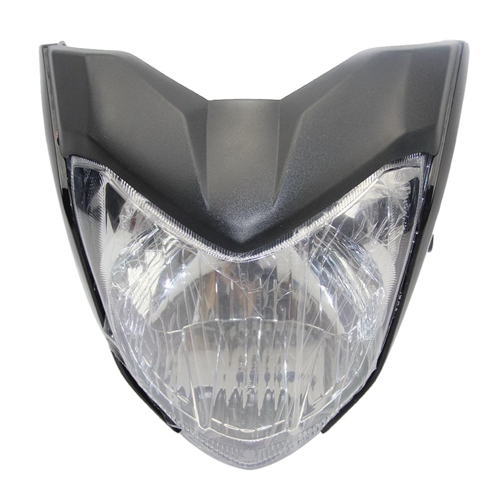 Homyl Tête de Fourche Plaque,Phare de Moto,Phare de Moto LED pour Yamaha - Noir