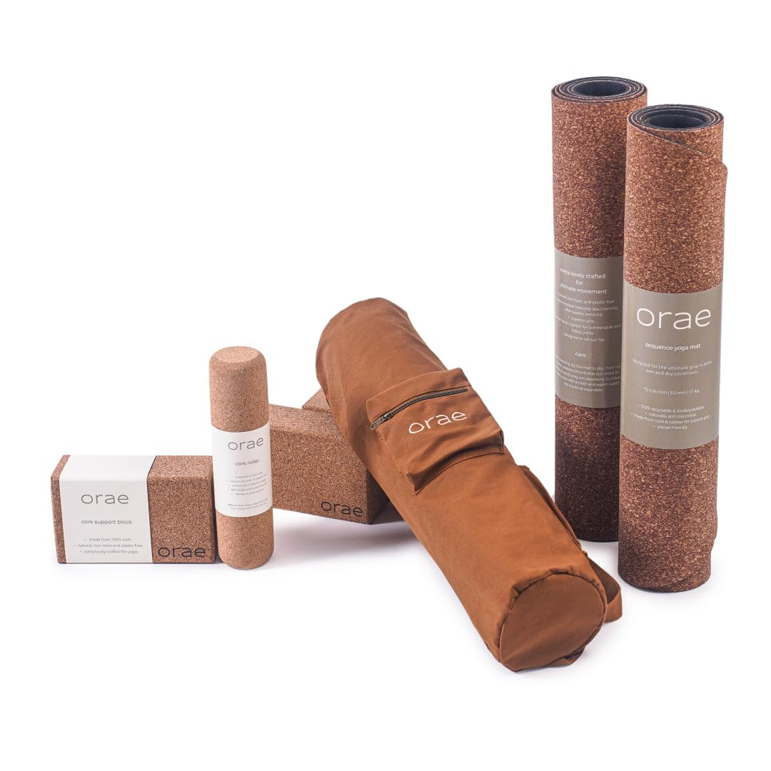 Pro Yogi Kit - Free Bag Included | Perfect for Yoga Gurus | Kit includes Yoga Mat for Woman & Man, 2 Support Blocks & 1 Cork Roller to start Stretching | Elevate your Journey-image-9