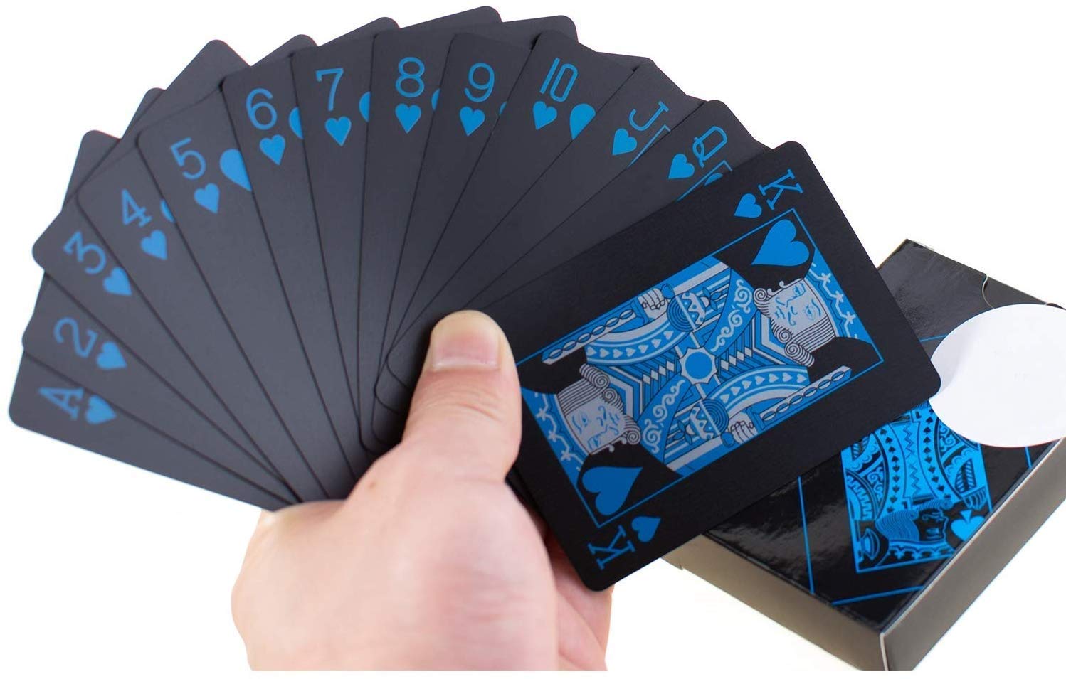 Toyshine Waterproof Plastic Poker Playing Cards, Black Color, Classic PVC Poker Table Cards, Black - B, for adult (B08XZG5XGY) Amazon Price History, Amazon Price Tracker