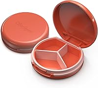 Vista 19 de Serfeymi - Pastillero pequeño con 3 compartimentos, pastillero portátil para bolso o bolsillo, estuche compacto y mini para viajes - Adecuado