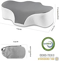 Vista 8 de Bespilow Almohada de viaje para dormir, almohada de soporte cervical para el cuello para aliviar el dolor de cuello, almohada de espuma