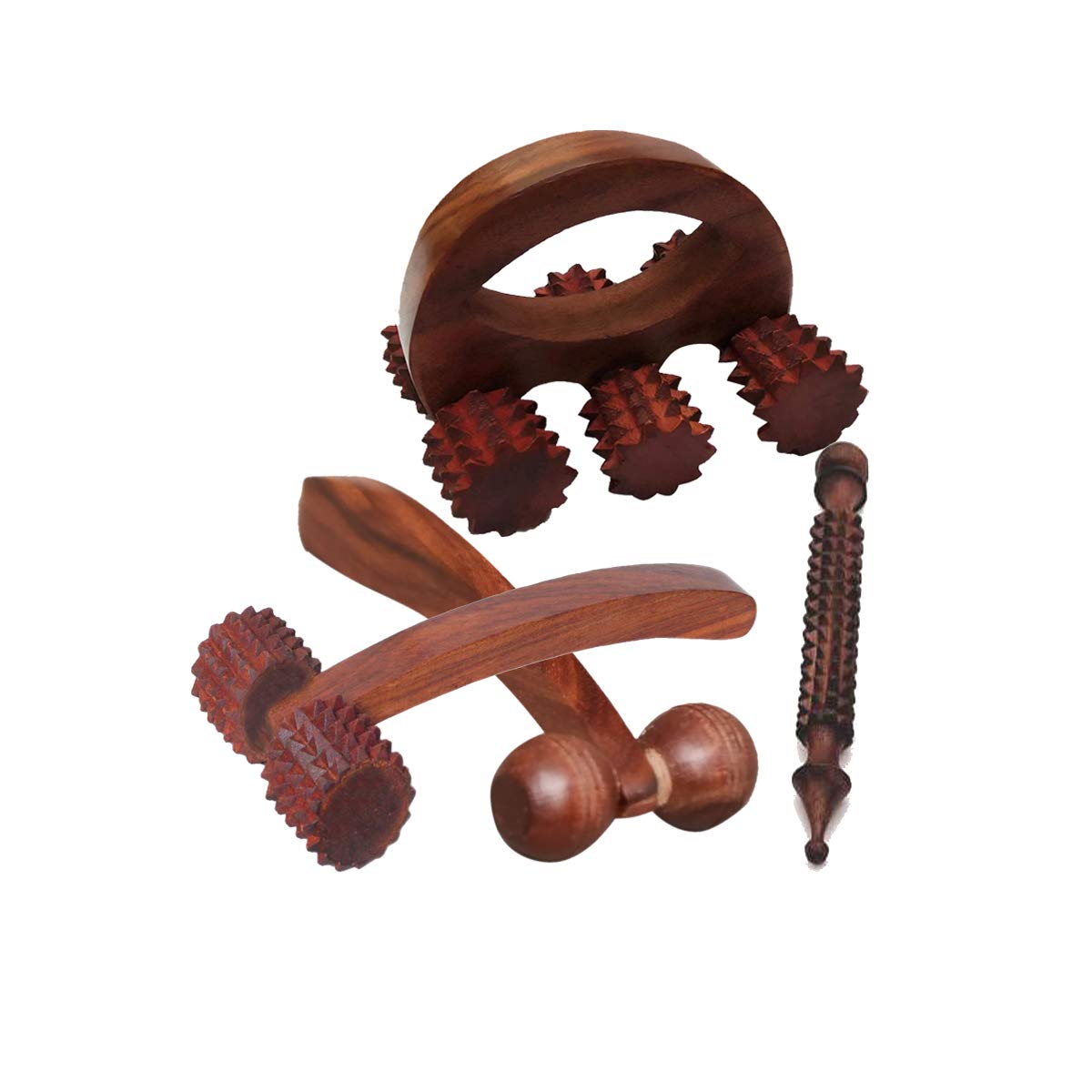 FA INDUSTRIES® Set of 4 Wooden Back Massager 6 Wheel (4 x 3 In), Wooden Neck Massager (5.5x3 In), Face Massager (5x2 In), Jimmy Massage (5x1 In) (Only Massager Manufacturer) Pack of 4 (B08W5DQBXQ) Amazon Price History, Amazon Price Tracker