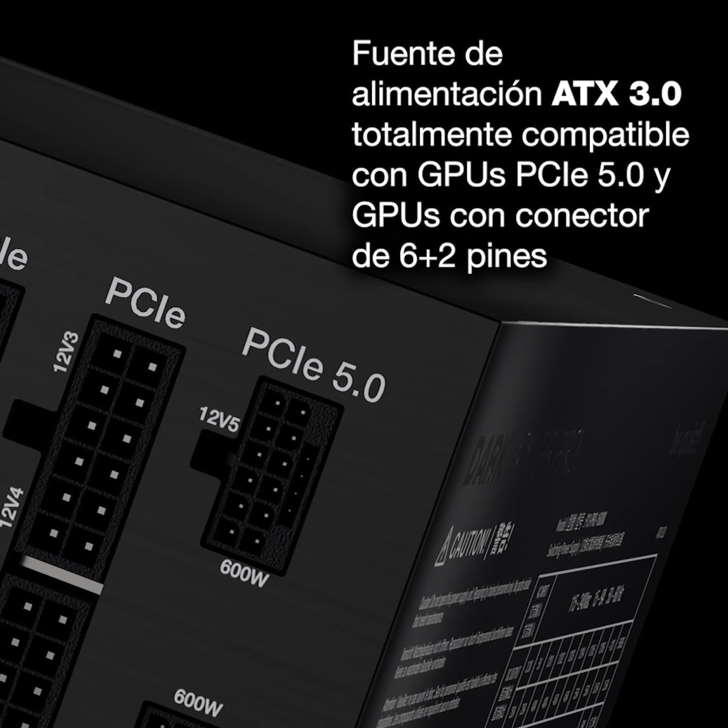 be quiet! Dark Power Pro 13 1600 W Fuente de alimentacion, ATX 3.1, 80 Plus® Titanium, Control Totalmente Digital, Ventilador Silent Wings, ATX 3.1 Totalmente Compatible con GPU PCIe 5.1, BN332