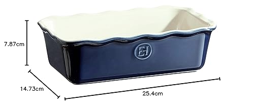 Miniatura 8 de Emile Henry Molde para pan de 1.4 cuartos de galón de color gris perla, 10 x 5.8 x 3.1 pulgadas