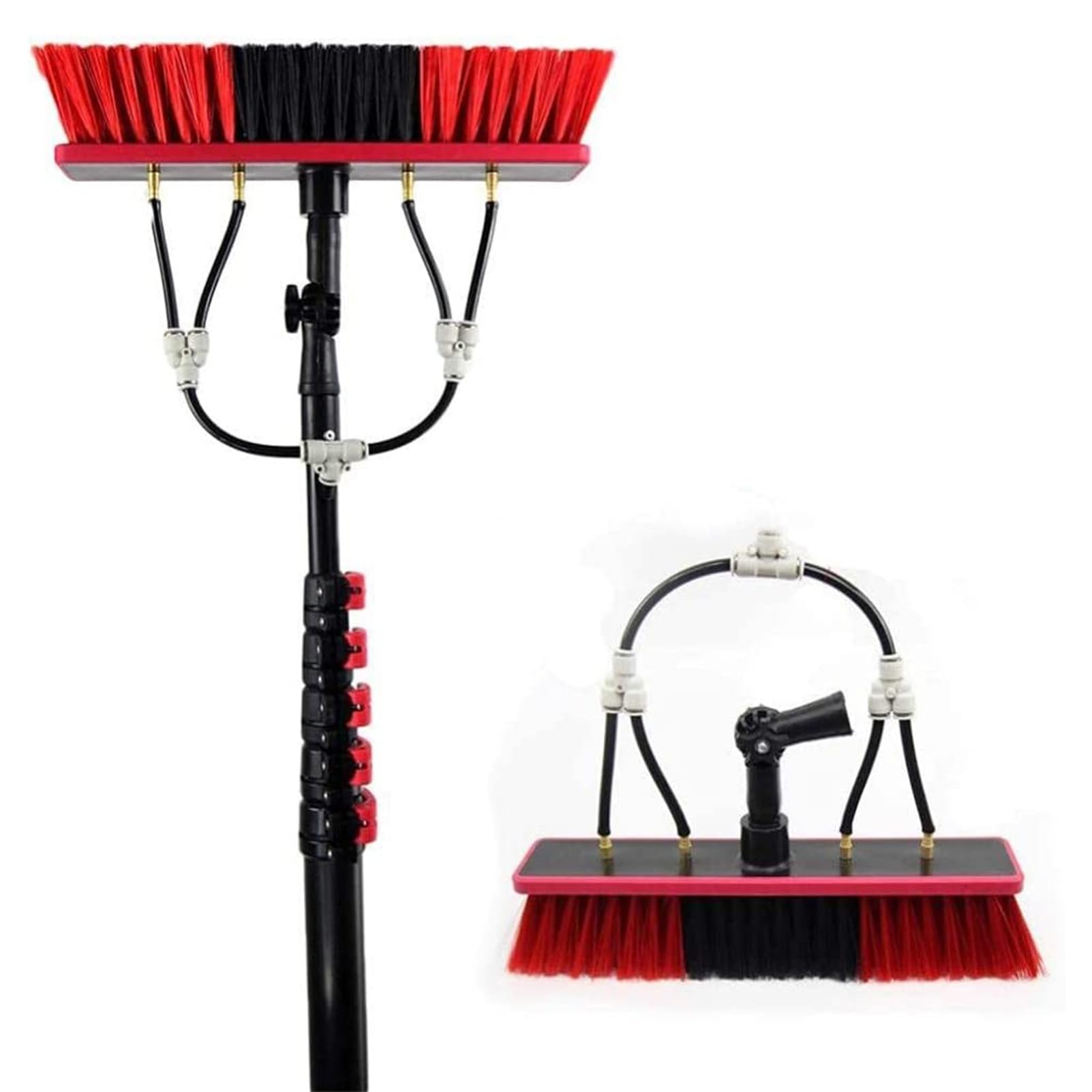 BHFLJSAQ Solar Panel Cleaning Kit with 3.6-12m Extension Pole & 35cm Brush Head - Ideal for Photovoltaic & Window Cleaning, 10.8M/36FT Reach for Effective Maintenance