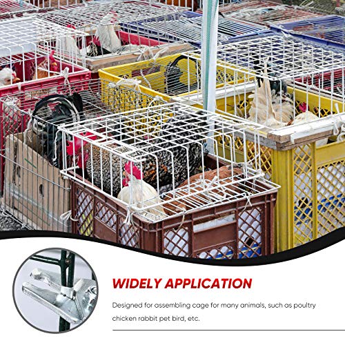 Clips de structure métallique premium pour volière et cage de transport