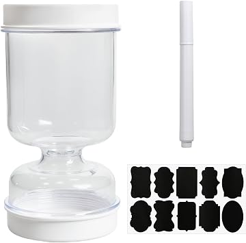 Pickling Jars Leakproof Airtight Pickle Jar with Lids 1000ml Hourglass Kimchi Container Storage Jars for Storage Olive, Gherkins, Pickle Juice Separator