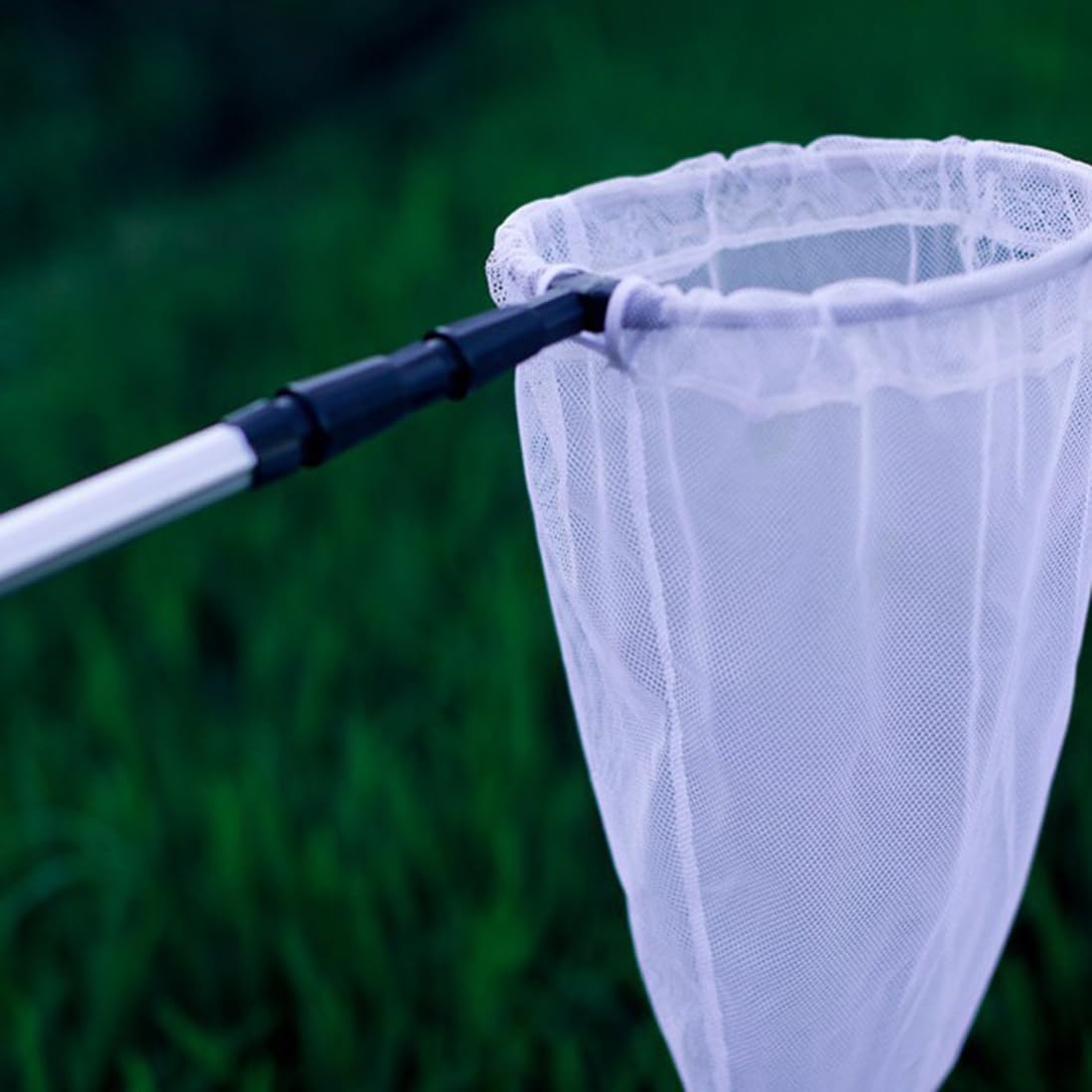 Teleskopisches Schmetterlingsnetz, ausziehbares Fisch-Insektennetz für Kinder und Erwachsene, Fangen von Käfern, Fischen, ausziehbar von 43 bis 93 cm