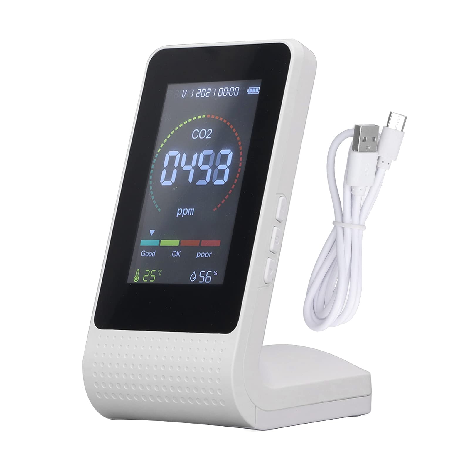 Schimer Pantalla LCD CO2 Monitor de Calidad del Aire Retroiluminación