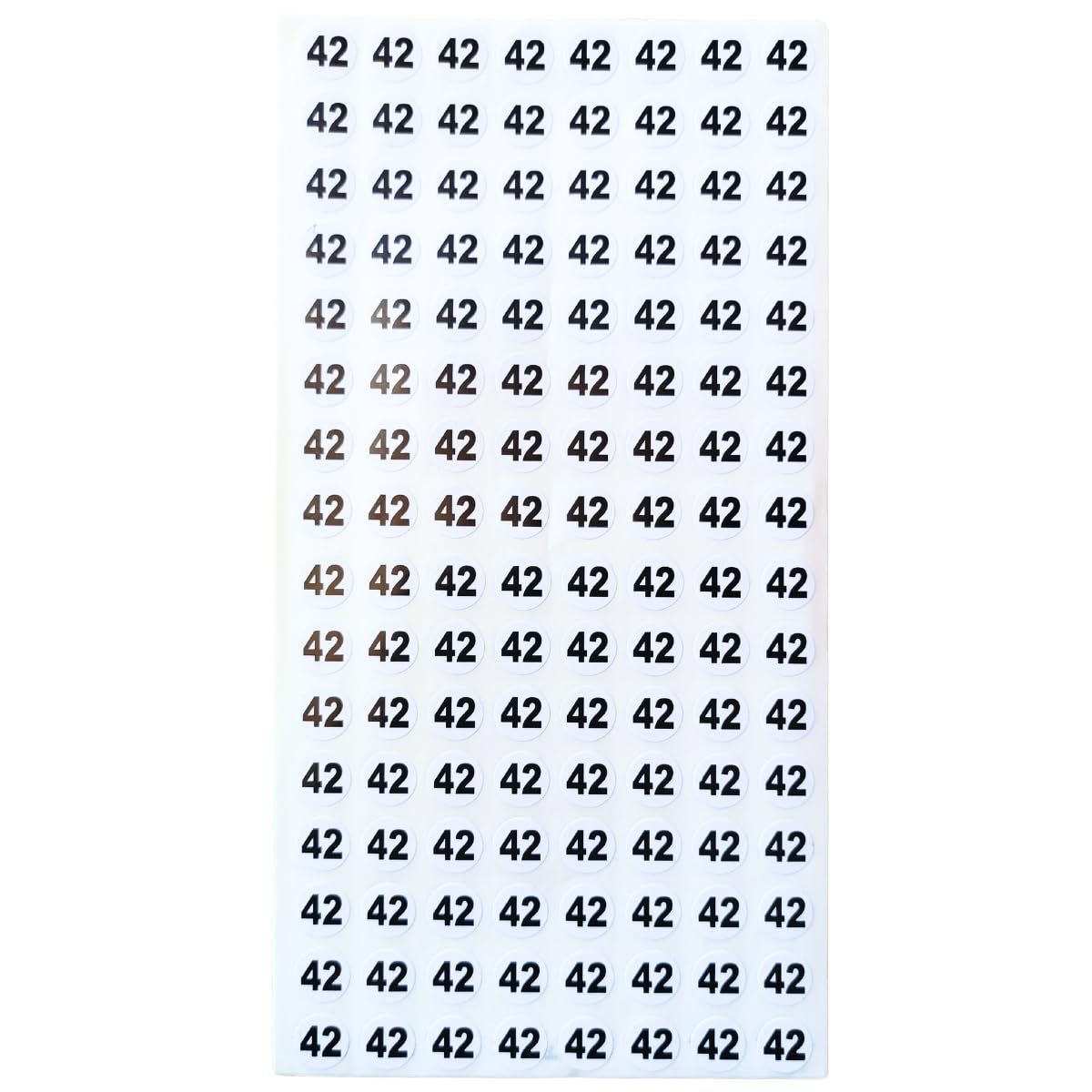 専用 17点 AANIJ® Number Stickers 8 Sheets 1024 Label Round 13 mm Size Black