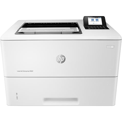 HP LaserJet Enterprise M507dn Monochrome Printer with built-in Ethernet & 2-sided printing (1PV87A) White