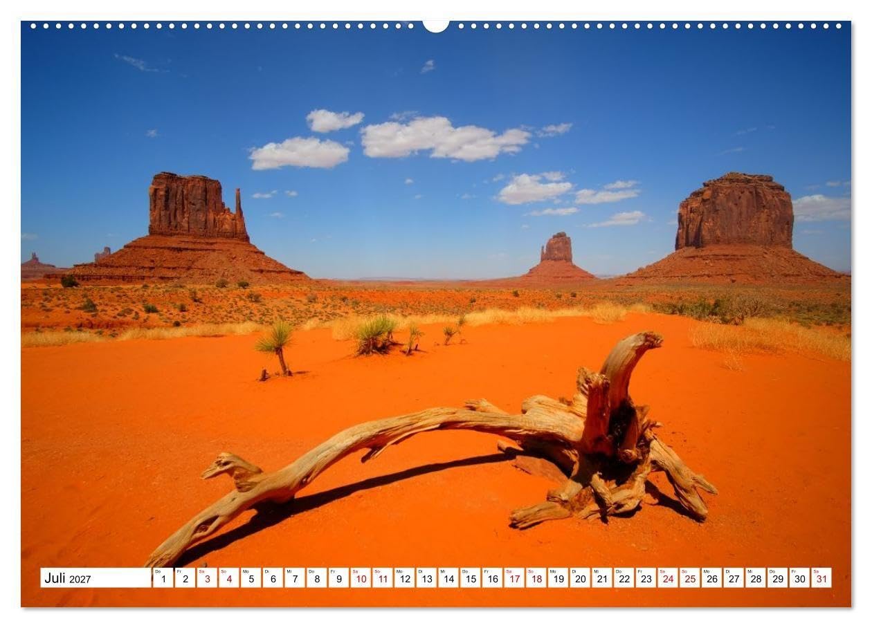 Naturwunder und Nationalparks der amerikanischen Westküste (hochwertiger Premium Wandkalender 2027 DIN A2 quer), Kunstdruck in Hochglanz: Die Schönheit des Wilden Westens (CALVENDO Orte)