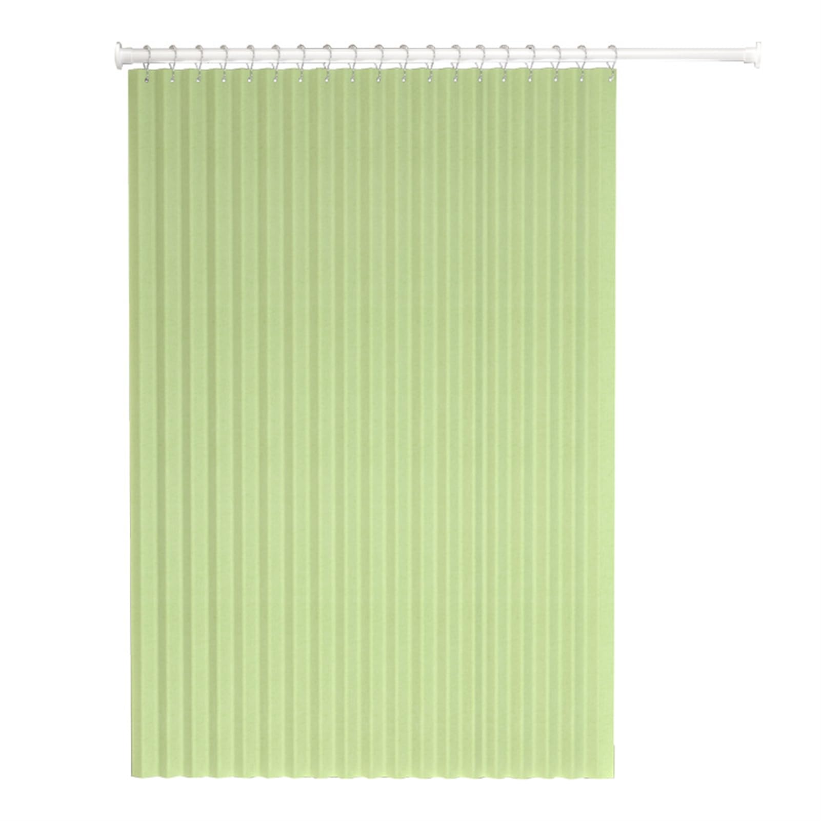 Cortina de ducha plegable, tela de poliéster, impermeable, resistente al moho, de secado rápido, lavable, con ganchos, color azul, 200 x 200 cm